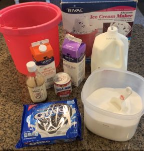 homemade oreo ice cream ingredients