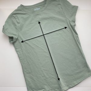 Shirt with cross hairs