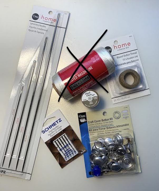 Supplies for desk chair makeover