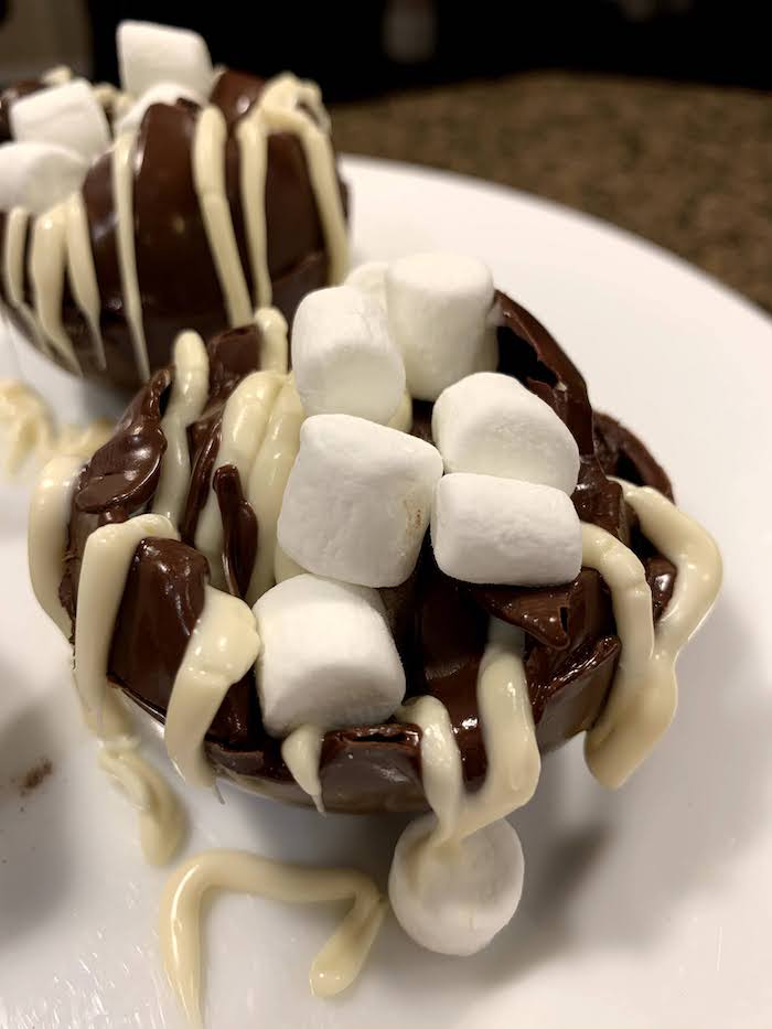 Melted Hot Chocolate Bombs