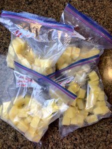 bags of lemon cubes