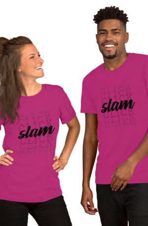 Slam Click Stacked Short-sleeve unisex t-shirt