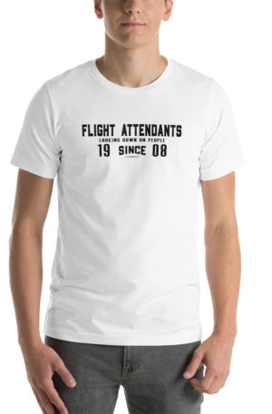 Flight Attendants Looking Down Short-sleeve unisex t-shirt